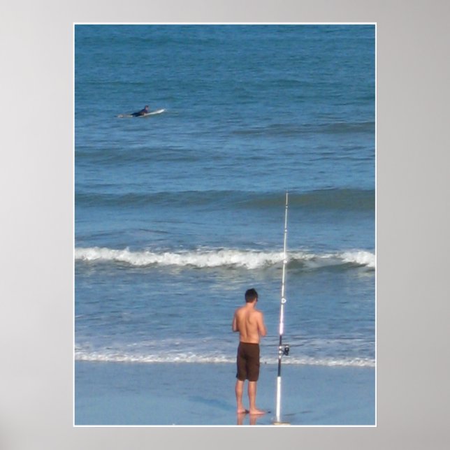 Affiche scène de plage (Devant)