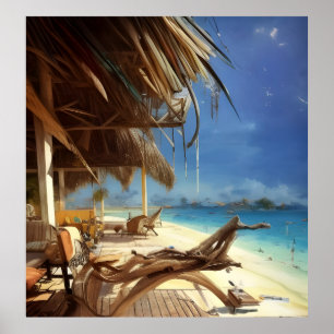 Affiche Scène de plage 2