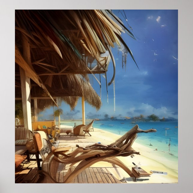 Affiche Scène de plage 2 (Devant)