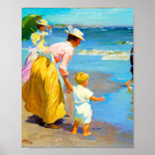 Affiche Scène de plage par Edward Henry Potthast