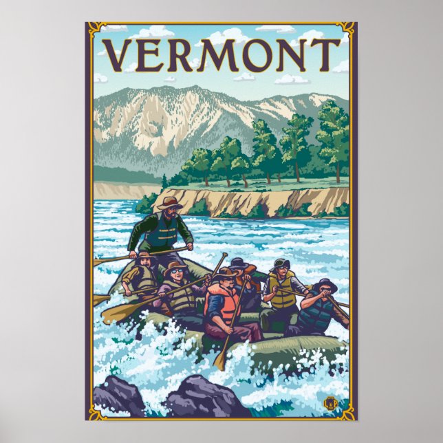 Affiche Scène de Rafting du Vermont (Devant)
