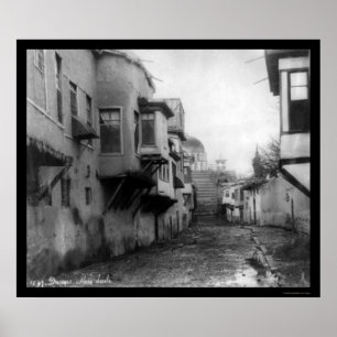 Affiche Scène de rue à Damas, Syrie 1895