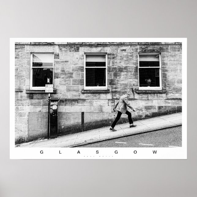 Affiche Scène de rue de Glasgow (Devant)