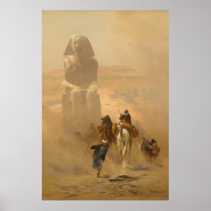 Affiche Scène de rue du Caire Max Rabes Beaux-Arts sur toi