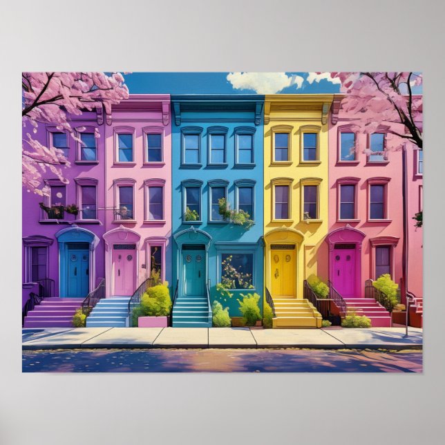 Affiche Scène de rue NYC (Devant)