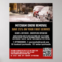 Scène de rue, Snow Removal Company Publicité