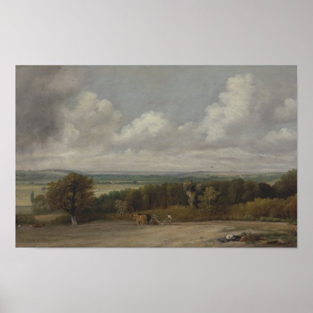 Affiche Scène de soufflage en Suffolk - Constable (Devant)