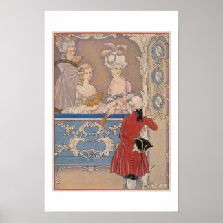 Affiche Scène de théâtre des Liaisons Dangereuses