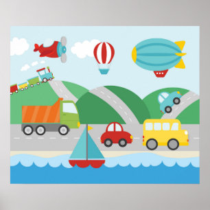 Affiche Scène de transport