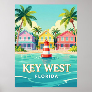 Affiche Scène de voyage à Key West, Floride 🌴