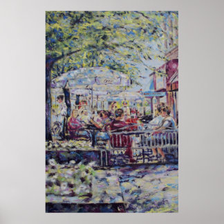 Affiche Scène d'été de la rue principale de Gratzi