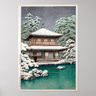 Affiche Scène d'hiver de Hasui Kawase
