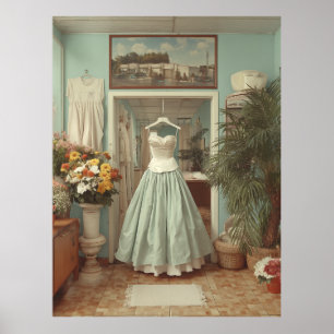 Affiche Scène d'intérieur de boutique de robe de mariée vi