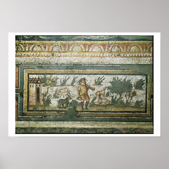Affiche Scène d'un dieu avec ses chèvres, détail de (Devant)