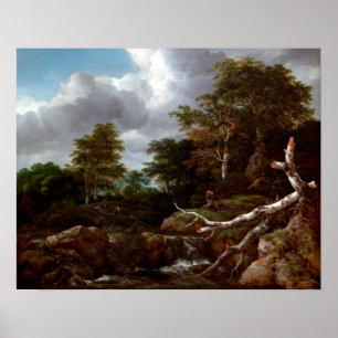 Affiche Scène forestière Jacob van Ruisdael