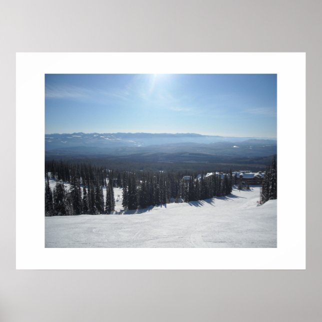 Affiche Scène hivernale à Big White (Devant)