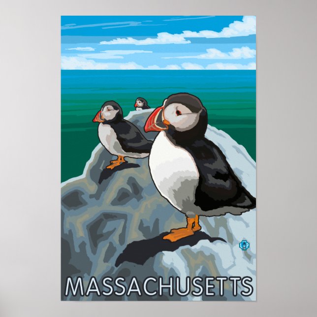 Affiche Scène MassachusettsPuffins (Devant)