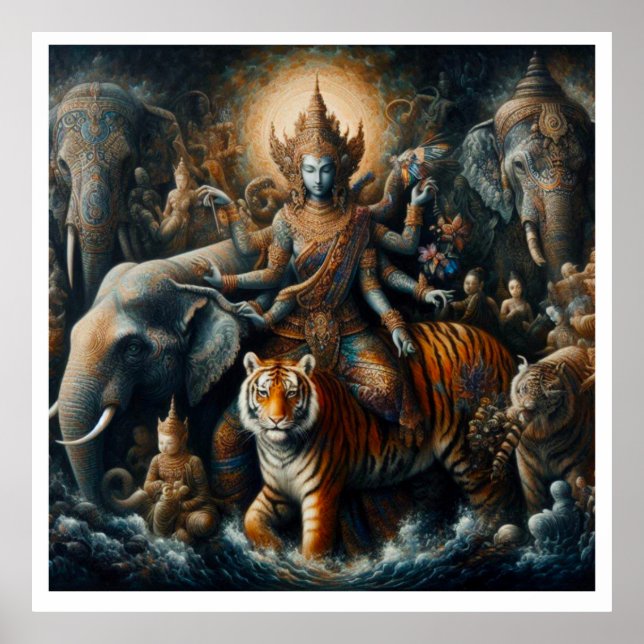 Affiche Scène mystique spirituelle (Devant)