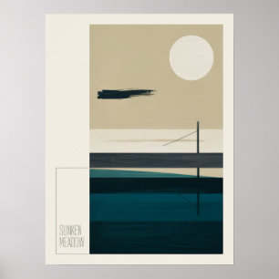 Affiche Scène naturelle du parc Kings de Sunken Meadow Lon