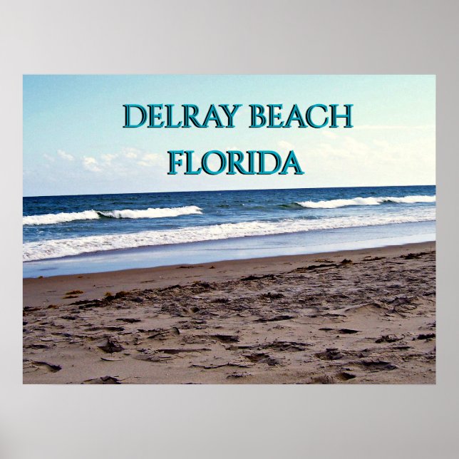Affiche Scène océanique de Delray Beach Floride (Devant)