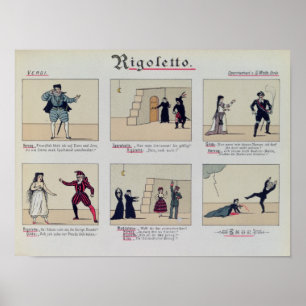 Affiche Scènes de l'opéra "Rigoletto"