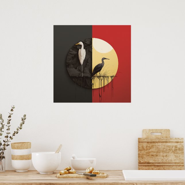 Affiche Scènes de nature juxtaposées (Cuisine)
