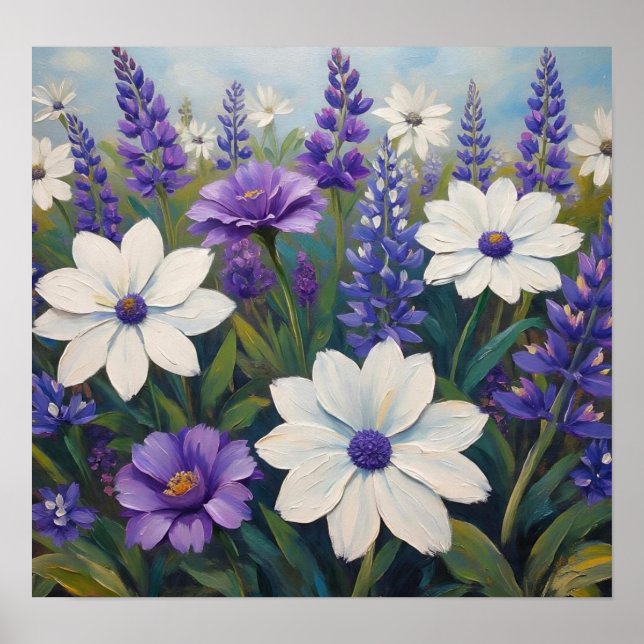 Affiche Scènes florales (Devant)