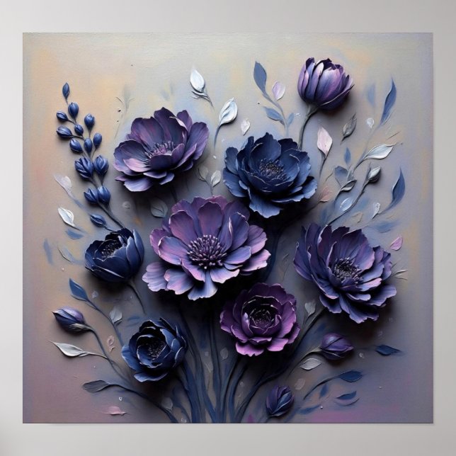 Affiche Scènes florales (Devant)