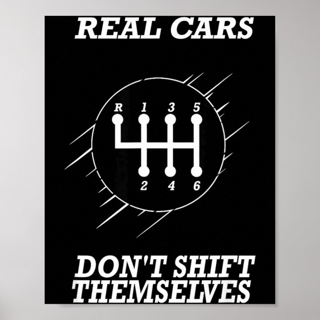 Affiche Schéma de changement de vitesse de la transmission (Devant)