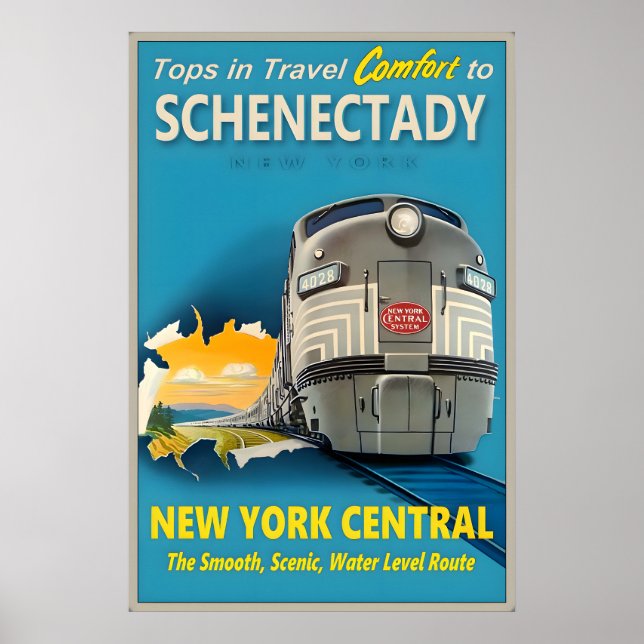 Affiche Schenectady New York Central Railroad Tops dans (Devant)