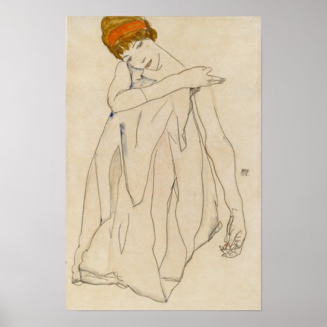 Affiche Schiele - Danseuse 1913 (Devant)