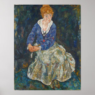 Affiche Schiele - Edith de la femme