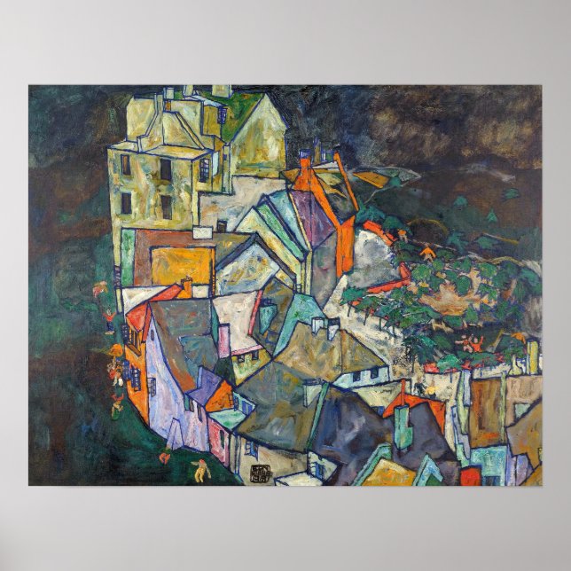 Affiche Schiele - Fin De Ville (Devant)