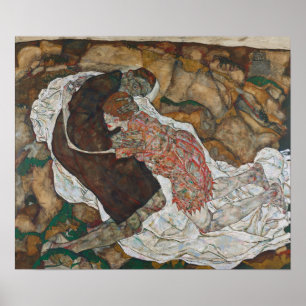 Affiche Schiele - La Mort Et La Jeune Fille