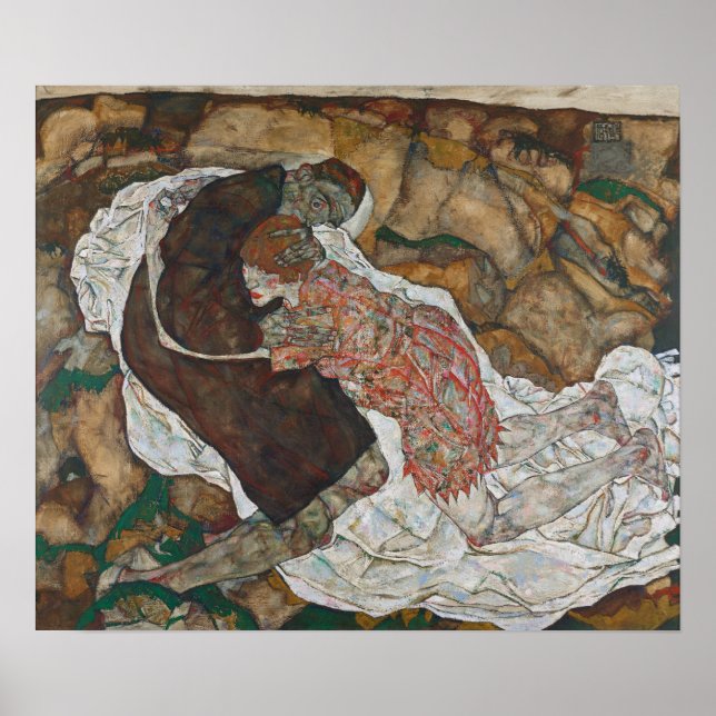Affiche Schiele - La Mort Et La Jeune Fille (Devant)
