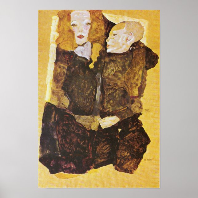 Affiche Schiele - Mère et un enfant (Devant)