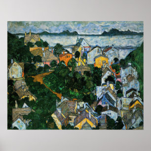 Affiche Schiele - Paysage d'été