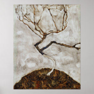 Affiche Schiele - Petit arbre à la fin de l'automne
