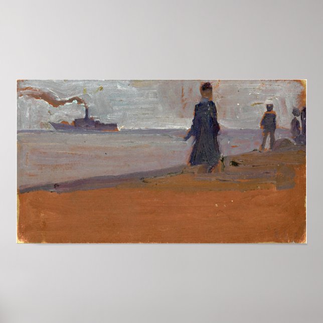 Affiche Schiele - Plage (Devant)