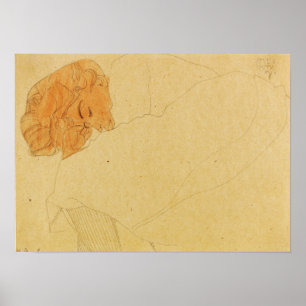Affiche Schiele - Sleeping Girl 1908