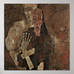 Affiche Schiele - Voyants de soi (la Mort et l'Homme)