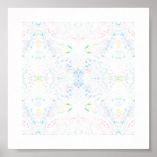 Affiche Schisme Lumière Arc-en-ciel Art Abstrait Aquarelle