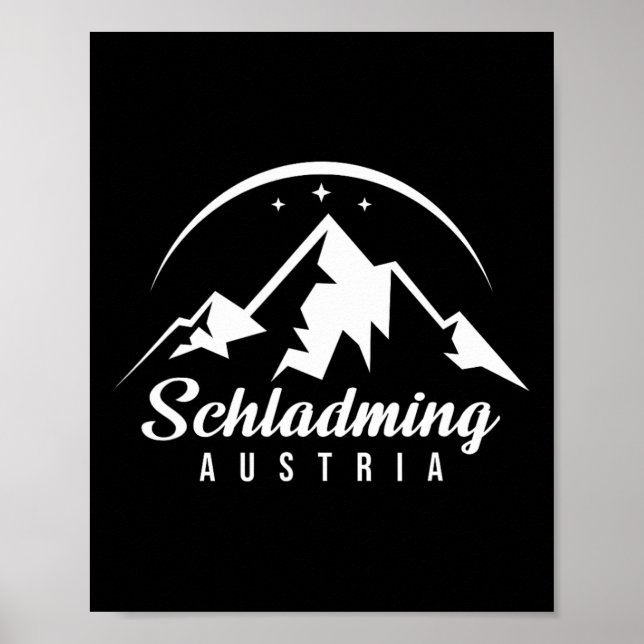 Affiche Schladming Autriche Station de ski Ski Snowboard (Devant)