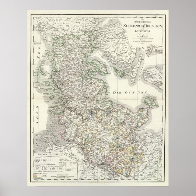 Affiche Schleswig, Holstein, Lauenburg (Devant)