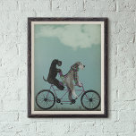 Affiche Schnauzer Tandem<br><div class="desc">Schnauzer Tandem par Fabfunky. Dispose de schnauzers à vélo dans un style sidéral et steampunk. | 192047D</div>