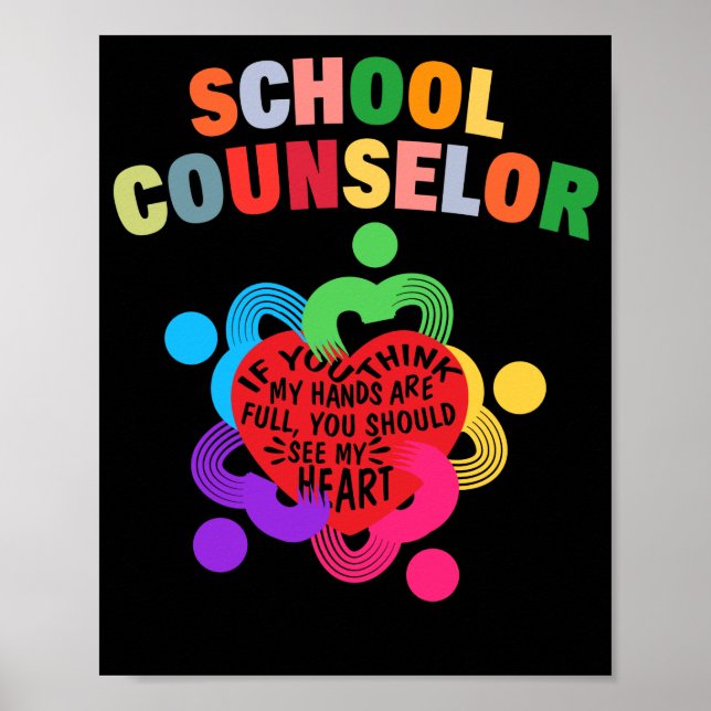 Affiche School Counselor Full Heart Appreciation (Devant)
