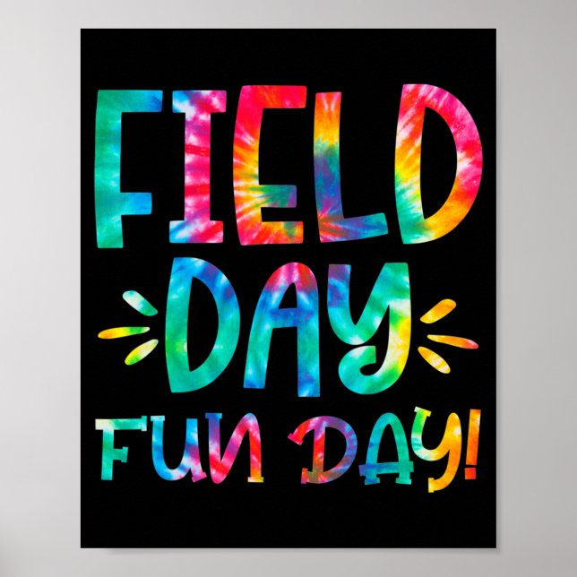 Affiche School Field Day Fun Tie Dye Field Day 2022 Teache (Devant)