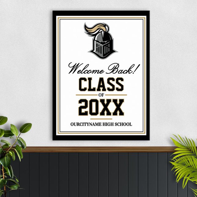 Affiche School Mascot Class Reunion Welcome (Créateur téléchargé)