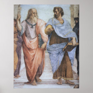 Affiche School of Athens (detail - Plato & Aristotle)