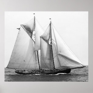 Affiche Schooner de pêche